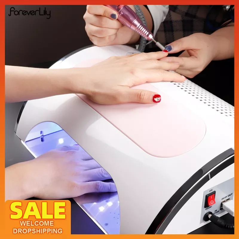 LED UV Lamp Nail Dryer Nail Dust Suction Collector Vacuum Cleaner 25000RPM Nail Drill Polishing Manicure Pedicure Machine