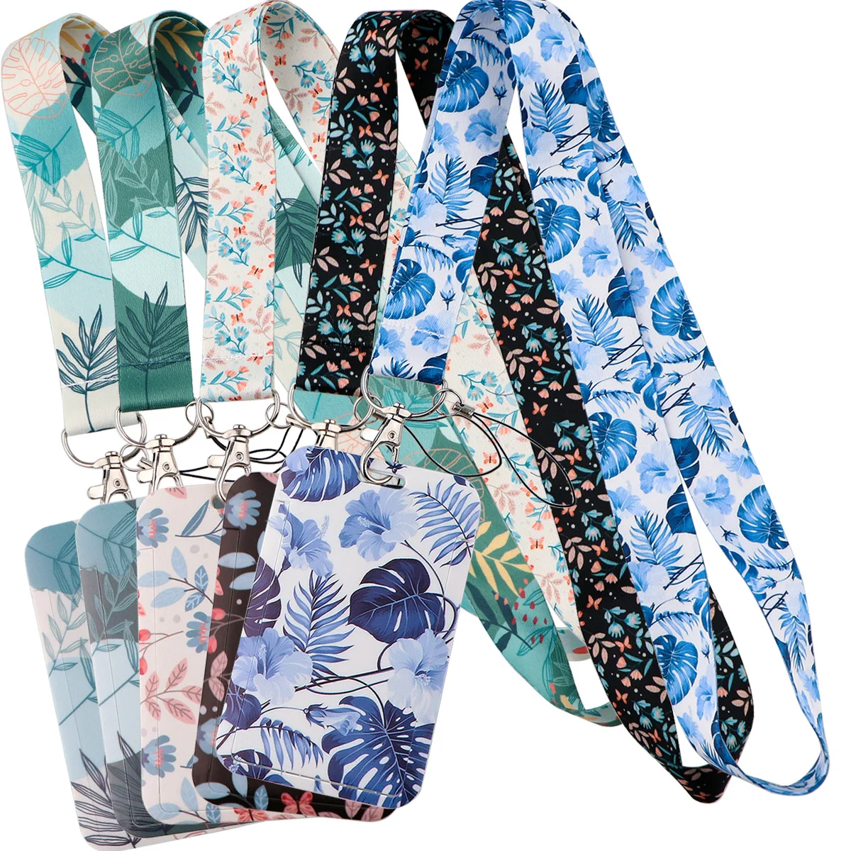 

leaf plant Lanyards For Key Neck Strap Badge Holder Keychain Key Holder Hang Rope Keyrings Accessories For Friends Gifts