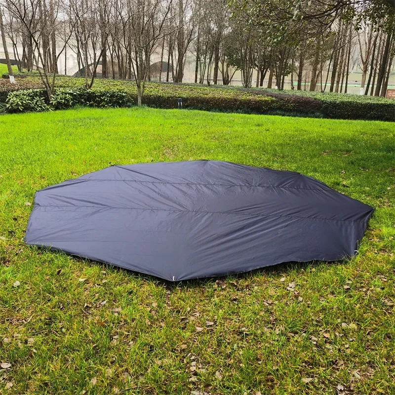 

Octagon Camping Mat Oxford Cloth Waterproof Pyramid Tent Ground Sheet Oudoor Picnic Beach Blanket Simple Awnings Shelter 2 Sizes