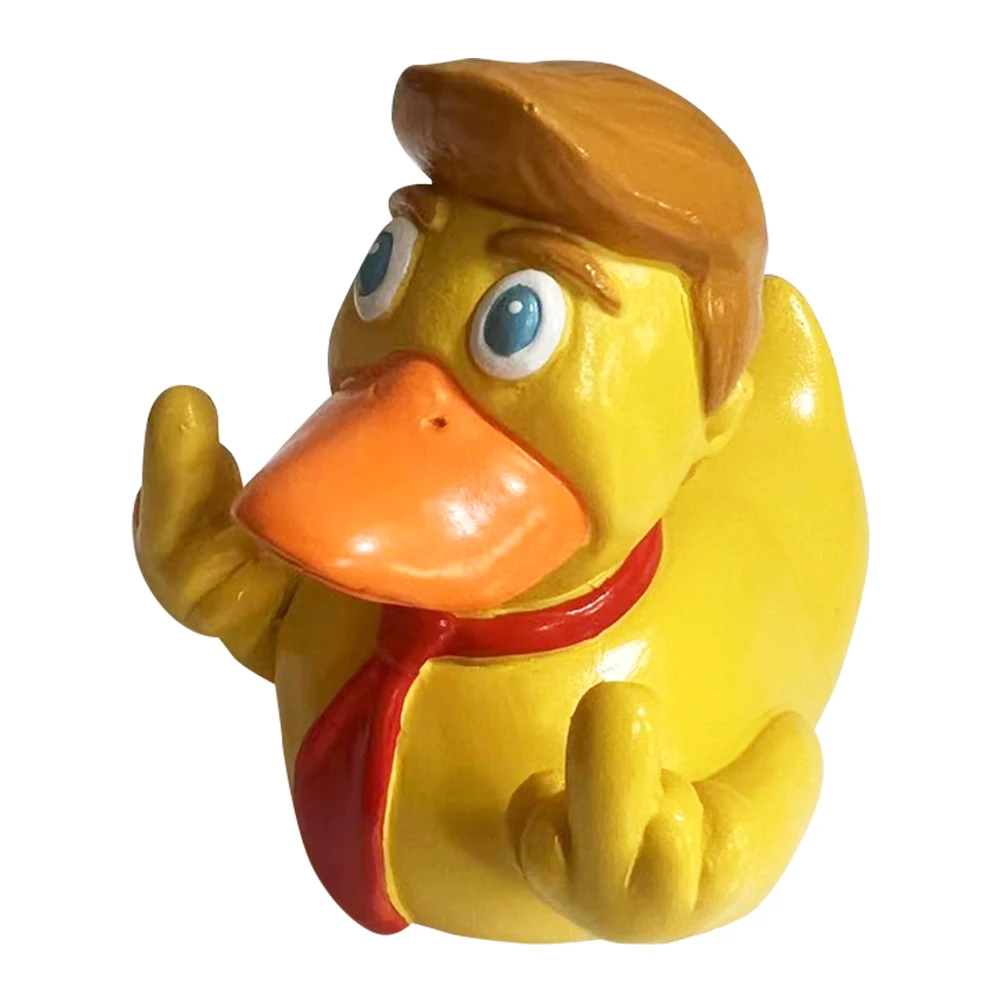 Кукла Дональда Трампа с желтой уткой забавные автомобильные украшения утка на