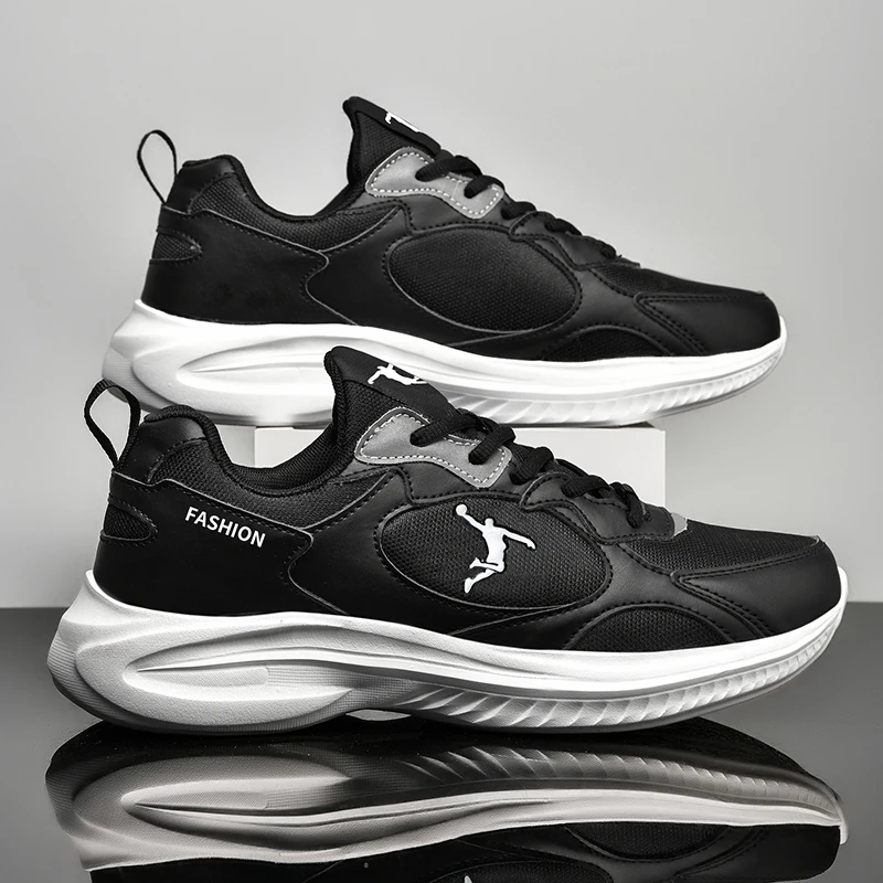 

Кроссовки мужские сетчатые на шнуровке, дышащие, Вулканизированная подошва, Нескользящие, повседневная обувь для бега, 2023