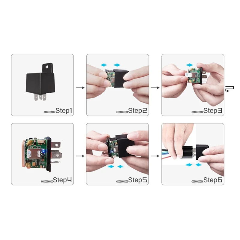 Мотоциклетные трекеры мини 9-90 В автомобильное реле GPS-трекер отключение