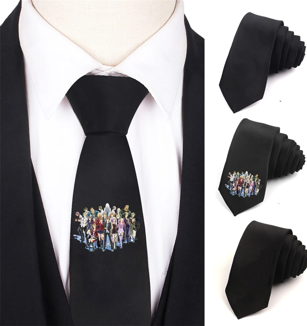 

Anime Guilty Crown Necktie Boy's Children Necktie Cotton Neck Tie Teenager Neck Tie Halloween Cosplay Costumes Cartoon Gift