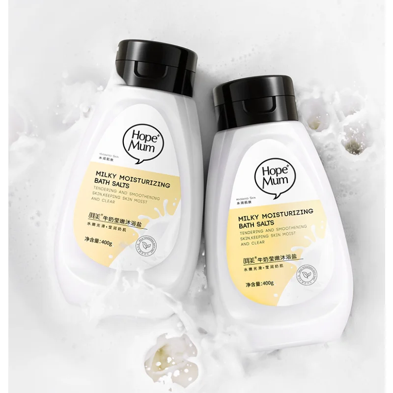 

Milk Bath Salt Body Scrub Exfoliating Shower Gel Removing Chicken Skin Antipruritic Sea Salt for Men and Women 400g Pedicura Spa
