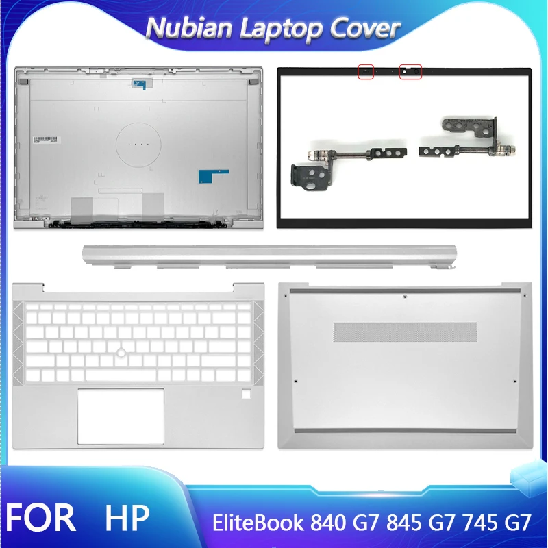 

NEW For HP EliteBook 840 G7 845 G7 745 G7 LCD Back Cover Front Bezel Palmrest Upper Case/Bottom Lower Cover Housing Cover Silver