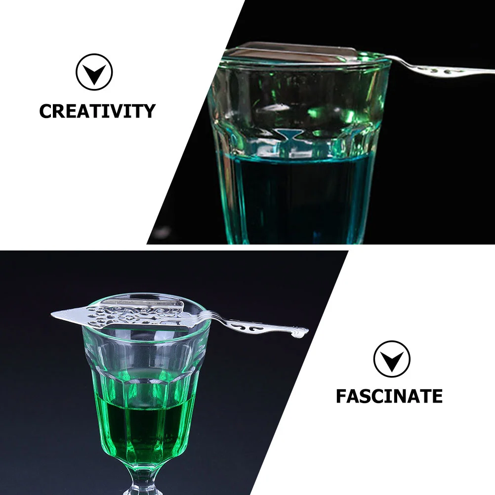 2 шт. очки ложка для абсента Mingle Mocktails кофейные ложки бара ручка из нержавеющей