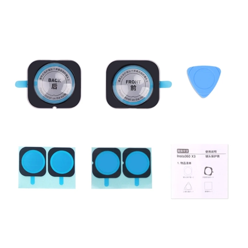

Anti-Scratch Lens Guards for insta360 X3 Sticker Lens Guards Protector Lens Cap B36A