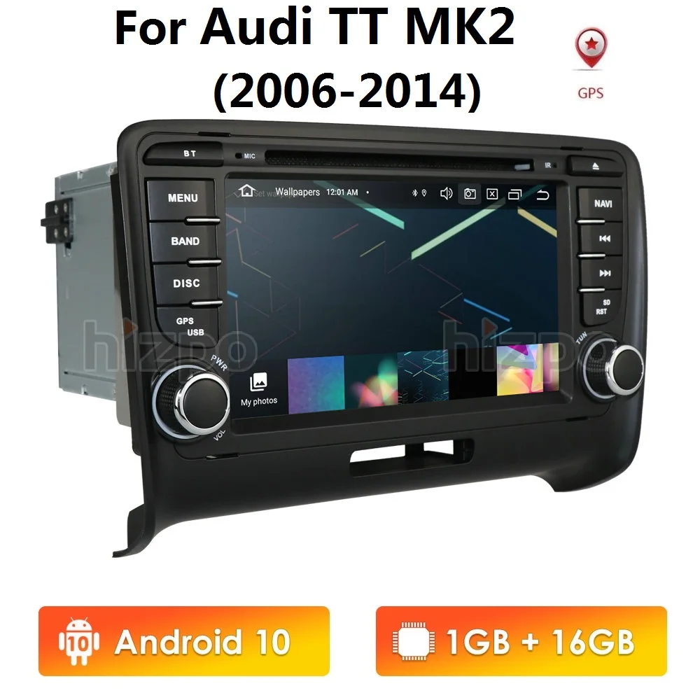 

Автомобильный мультимедийный плеер Android 10, аудиоплеер Подходит для AUDI TT MK2, 7 дюймов, DVD, GPS-навигация, спутниковая навигация, RDS радио, стерео, Bluetooth