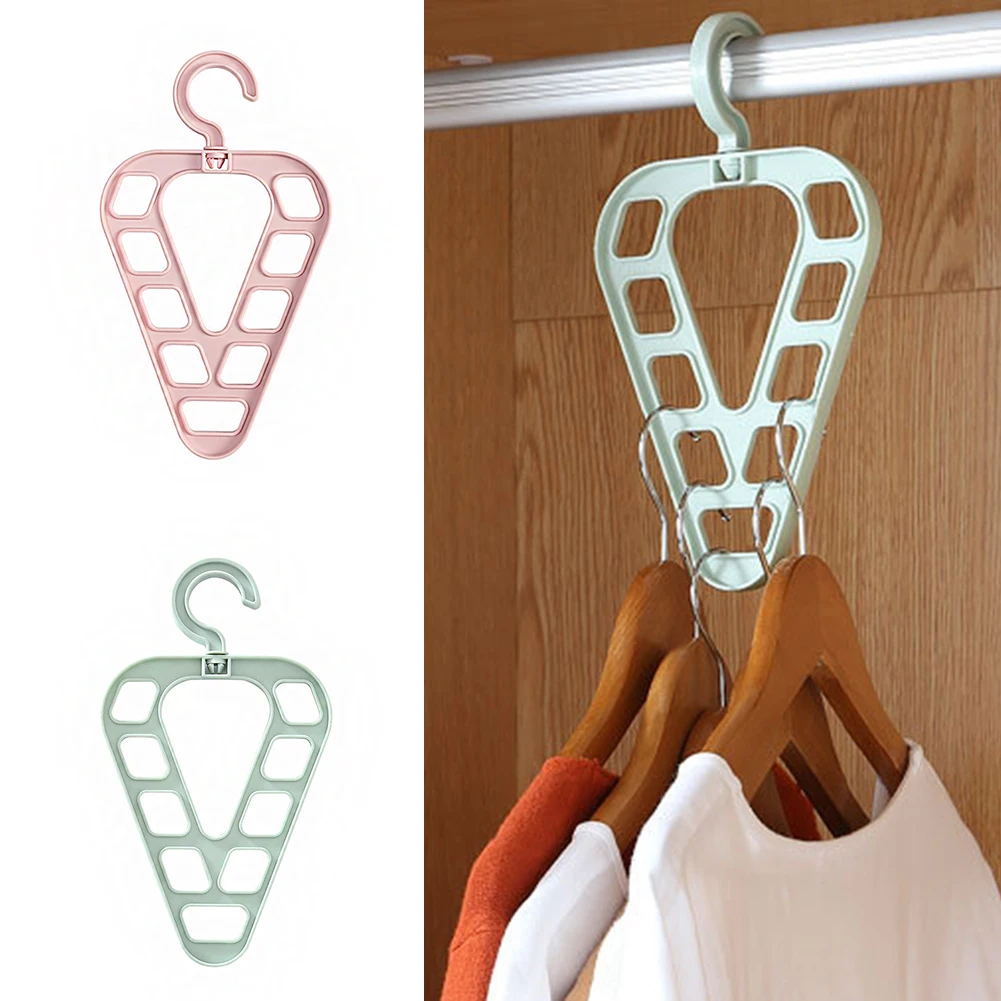 

9-Hole Clothes Hanger Closet Organizer Space Saving Multi-function Drying Racks Wardrobe Scarf Storage Cloth Hanger