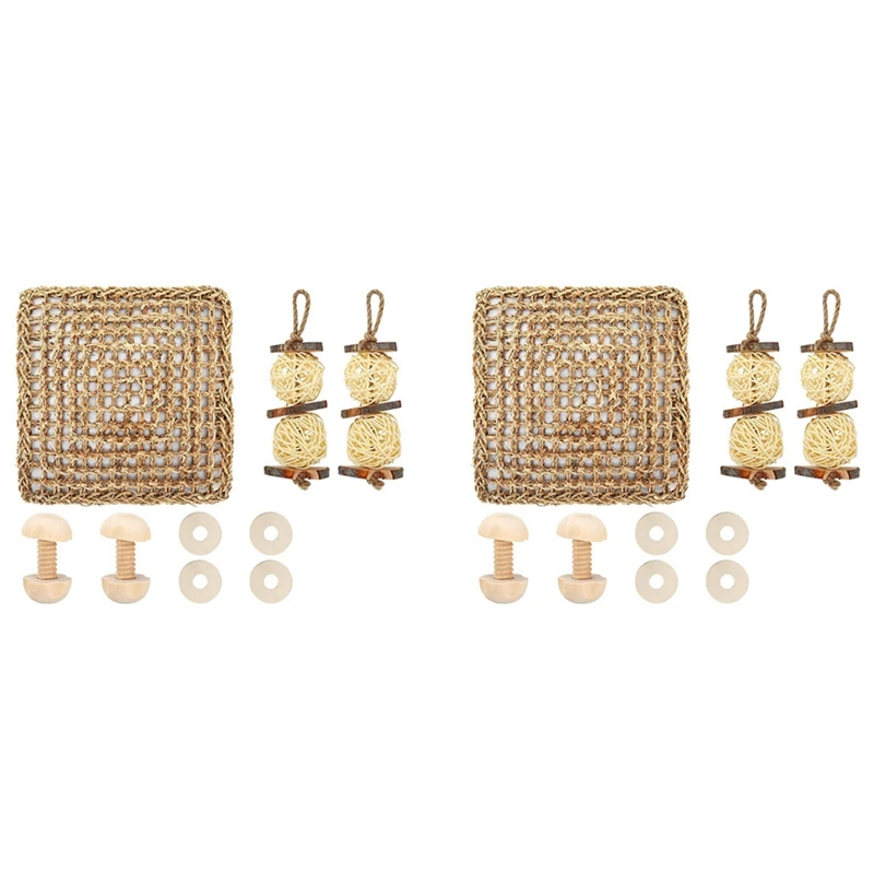 

2X игрушки Морской свиньи, игрушки для хомяка, Сирия, Разрушитель для скуки кролика, игрушки для прорезывания зубов для маленьких животных для продвижения