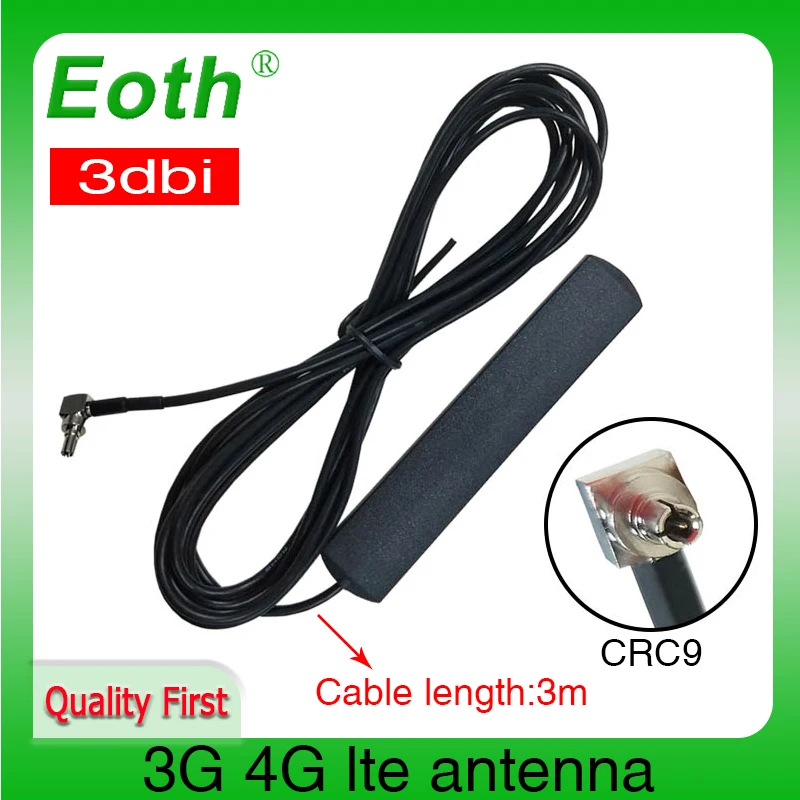 Eoth 1pcs 3G 4G lte antenna 3dbi  CRC9  Connector Plug antenne router external repeater wireless modem antene