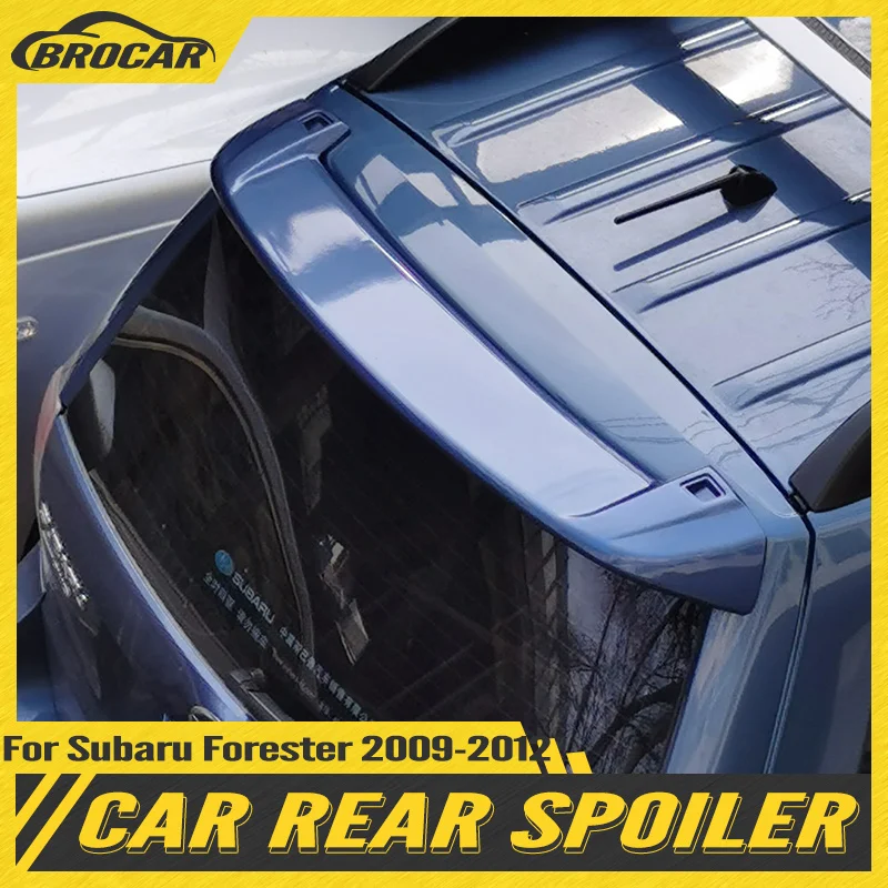 

BROCAR для Subaru Forester 2009 2010 2011 2012 наружные ABS пластиковые неокрашенные грунтовки, цвет спойлер на задний багажник, крыло, украшение