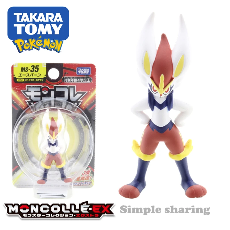 

Takara Tomy Tomica Pokemon Pocket Monsters Moncolle MS-35 Cinderace 3-5cm Mini Resin Anime Figure Toys For Children Collectible