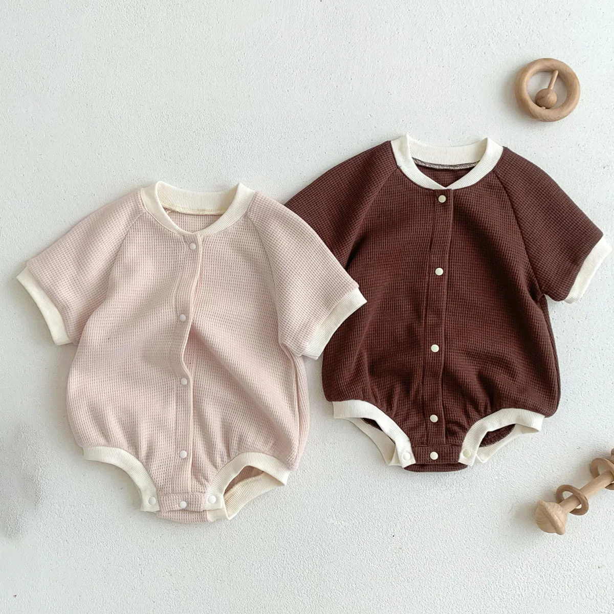 Ins Romper For Newborn Baby Clothing 2023 Summer Short Sleeve Baby Boys Jumpsuits Fashion Toddler Baby Girl Bodysuit 0-1-2 Years