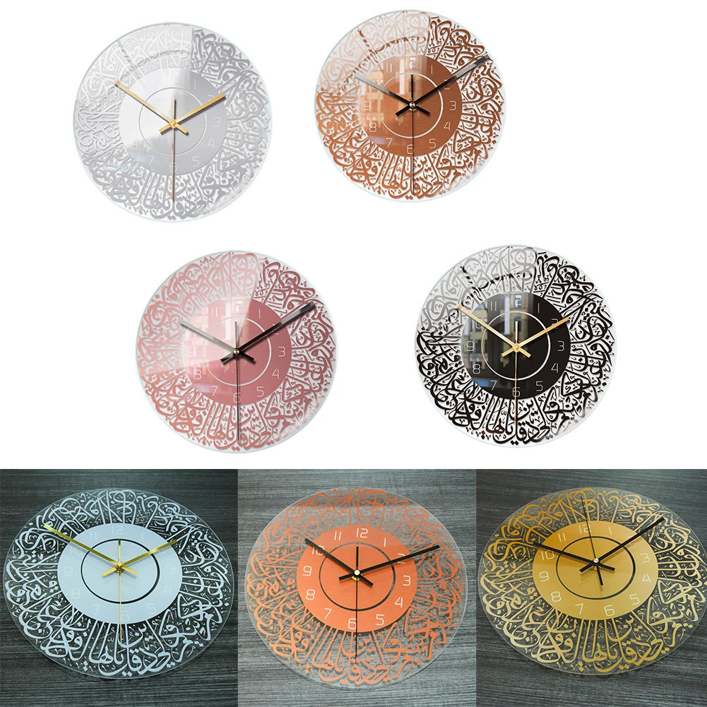

Nordic Glass Wall Clock Silent Modern Transparent Clocks Wall Watches Home Decor Bedroom Miroir Kitchen Living Room Decoration