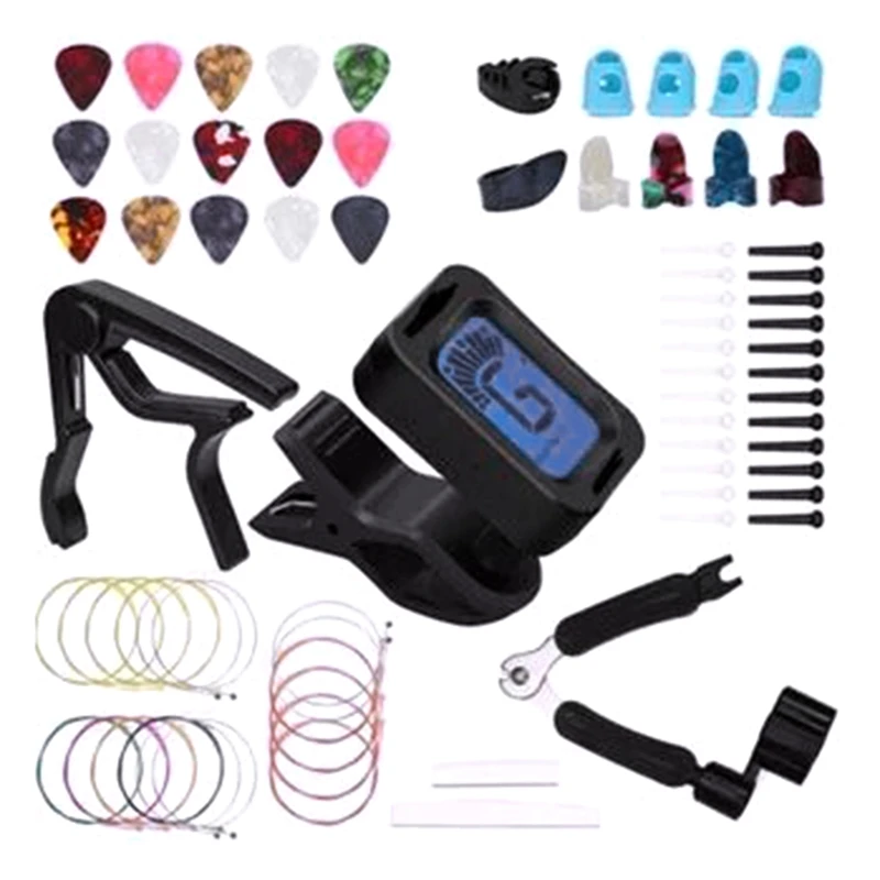 

Guitar Accessories Include Strings Finger Cots Picks Tuner Capo String Pillow String Changer Guitar Repair Tools