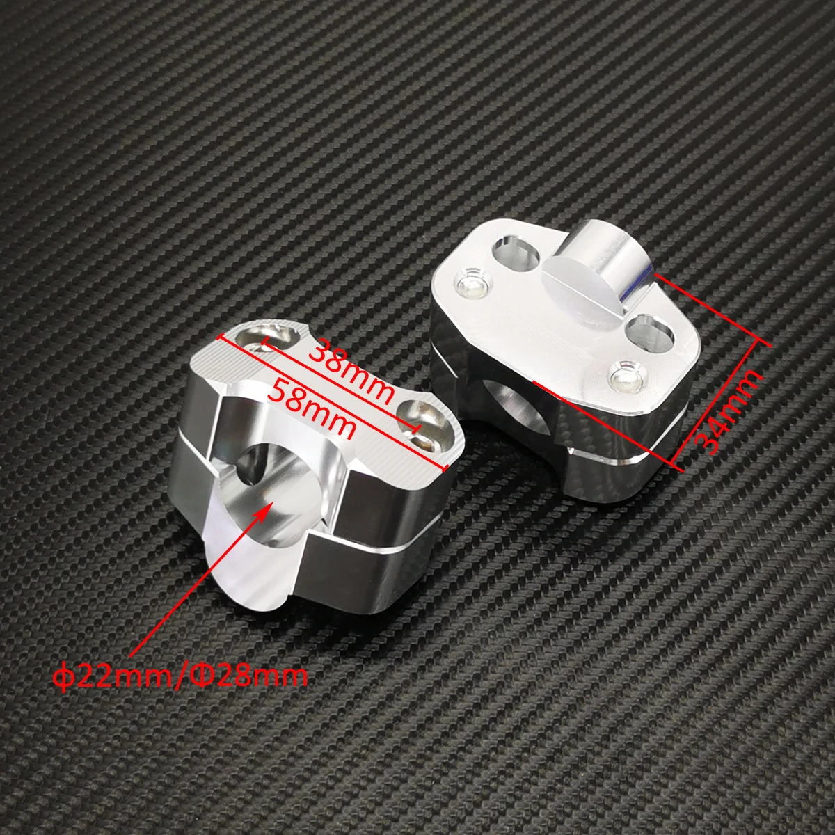 Зажимы для Руля Мотоцикла 22 мм 28 с лазерным логотипом Yamaha Honda Kawasaki Suzuki |