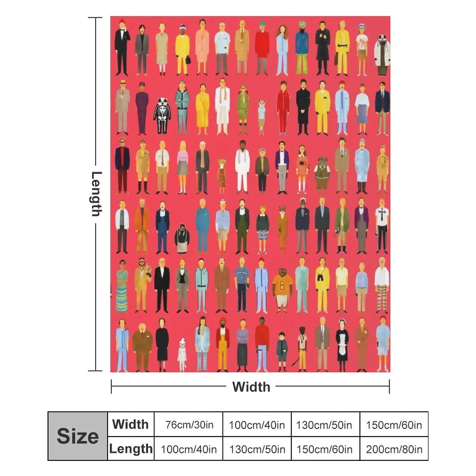 Плед Wes Anderson Art Show, мягкий и уютный плед для домашних животных, детей и взрослых (art.: 3920dc283ee22) - 3920dc283ee22
