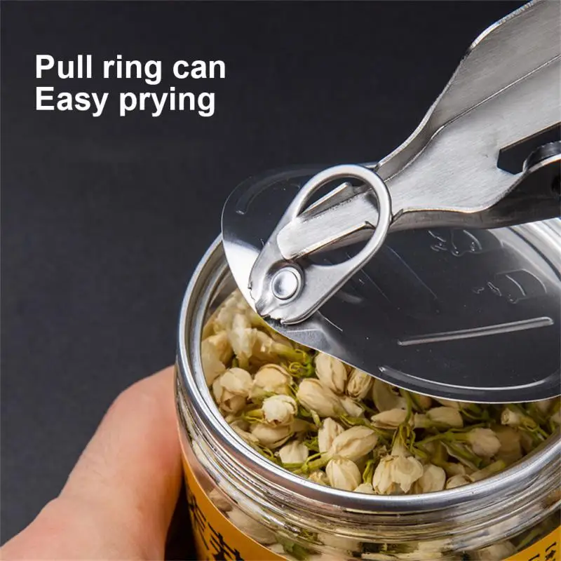 

Can Opener Silver Labor-saving Convenient Triangular Tip Serrated Kitchen Gadgets Cap Openers Stainless Steel Beer Bottle Opener