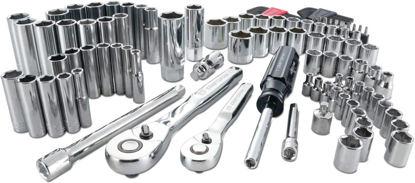 

Set, 1/4-Inch & 3/8-Inch Drive, Standard and Metric, 105 Pieces (CMMT12023)
