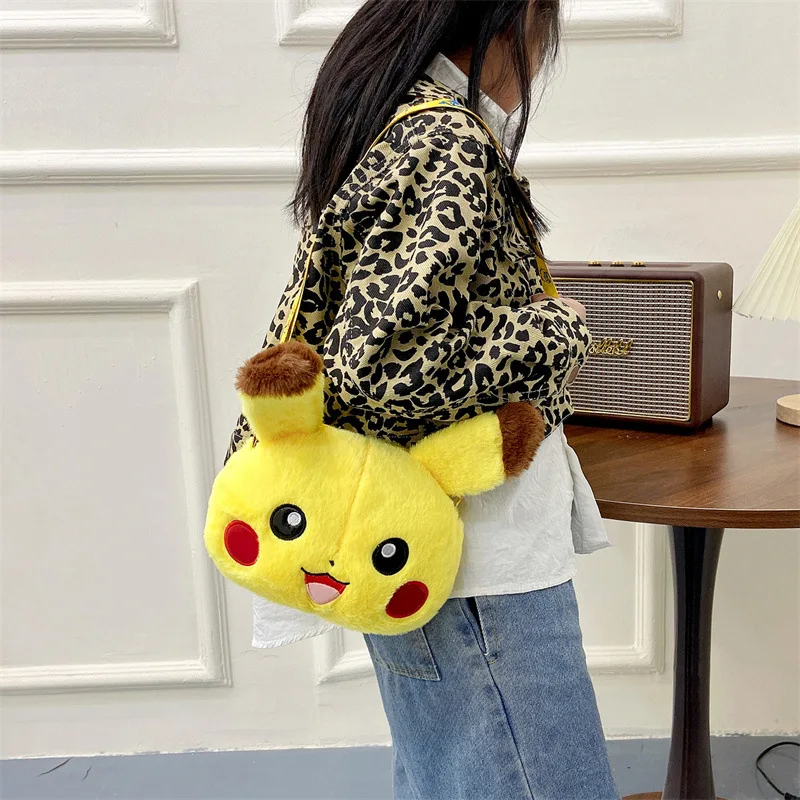 Плюшевая маленькая сумка с покемоном Пикачу из аниме милая мультяшная фигурка