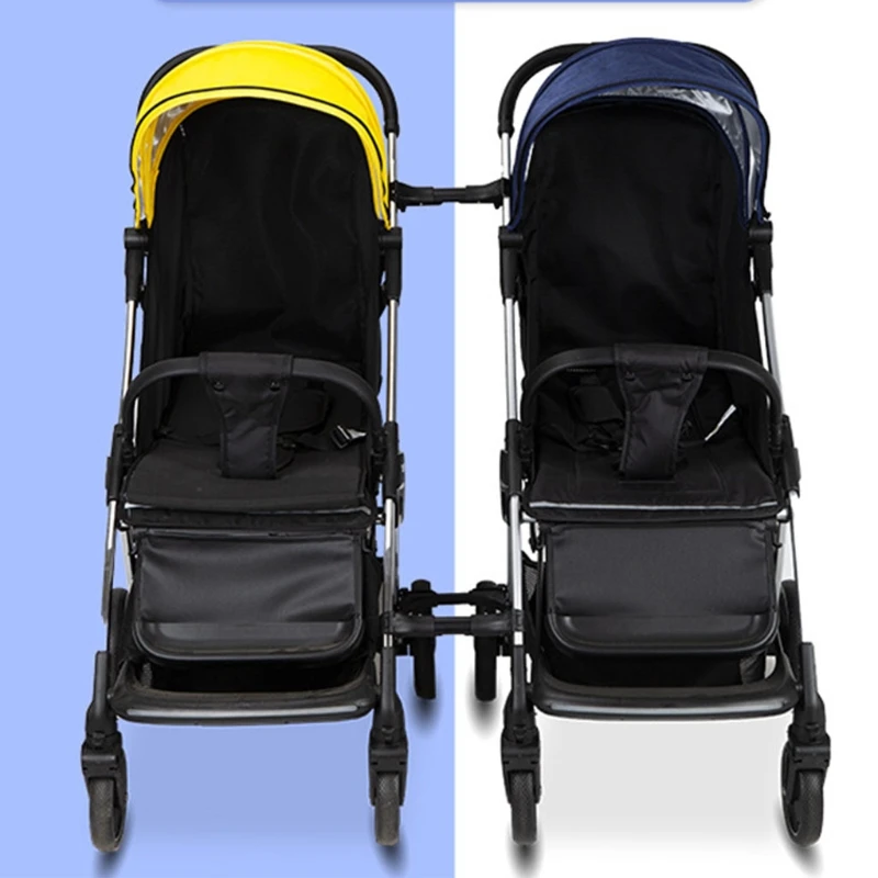 

3Pcs Twin Baby Stroller Connector Universal Joints Triplets Quadruplets Infant Cart Secure Straps Adjustable Linker Hook
