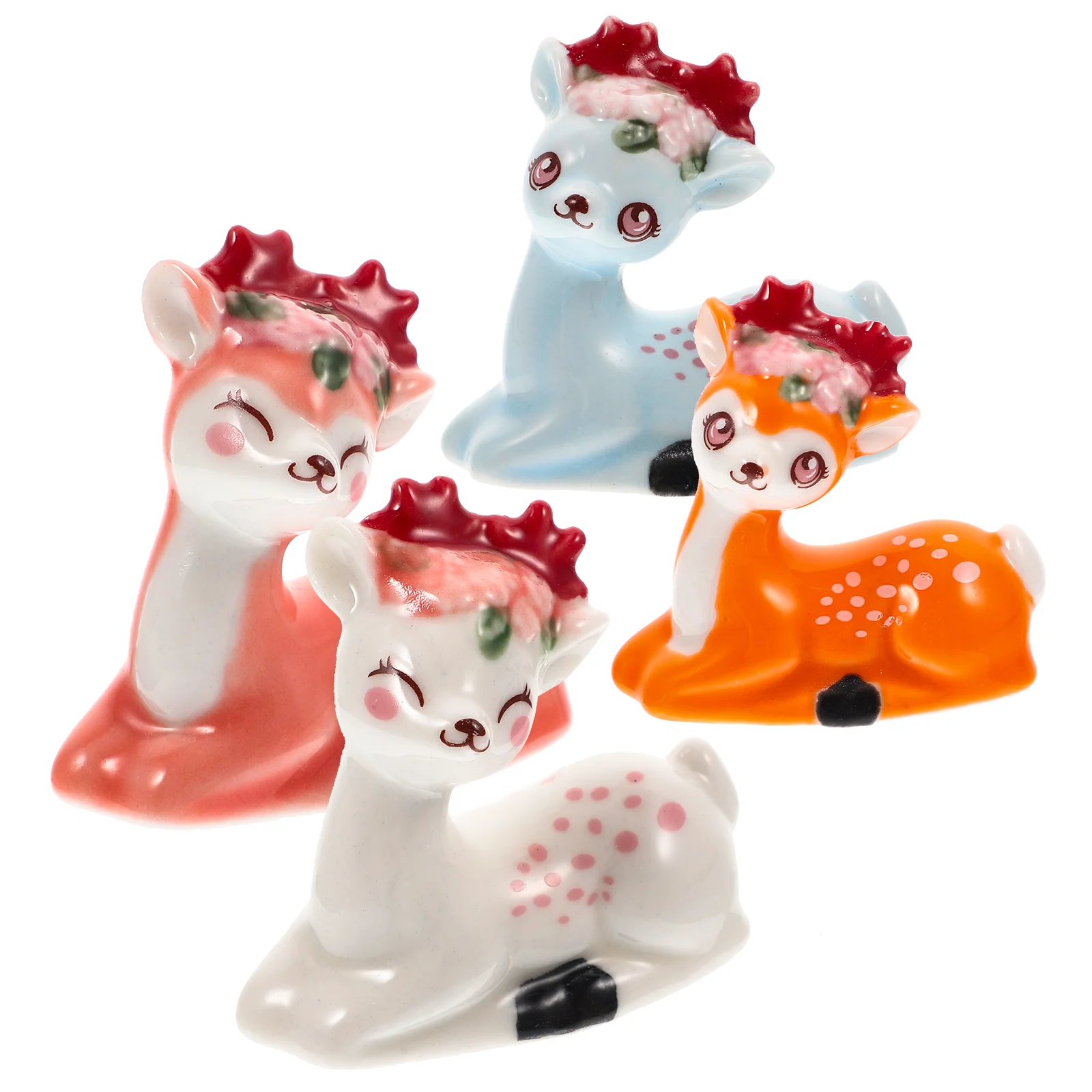 

Rest Chopstick Chopsticks Stand Deer Ceramic Holder Spoon Fork Kitchen Rainbow Accessories Rack Rests Flatware Animal Reindeer