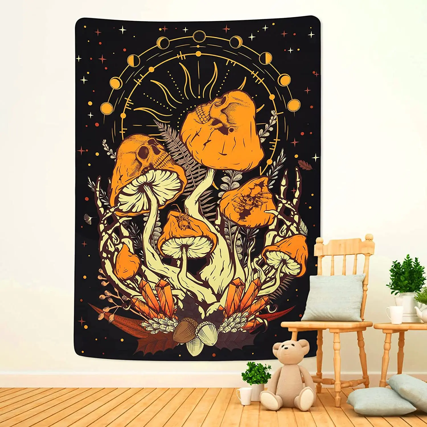 

Mushroom Tapestry Wall Hanging Psychedelic Living Room Decor Art Aesthetic Background Cloth Bedroom Home Dorm Decoration Tapiz