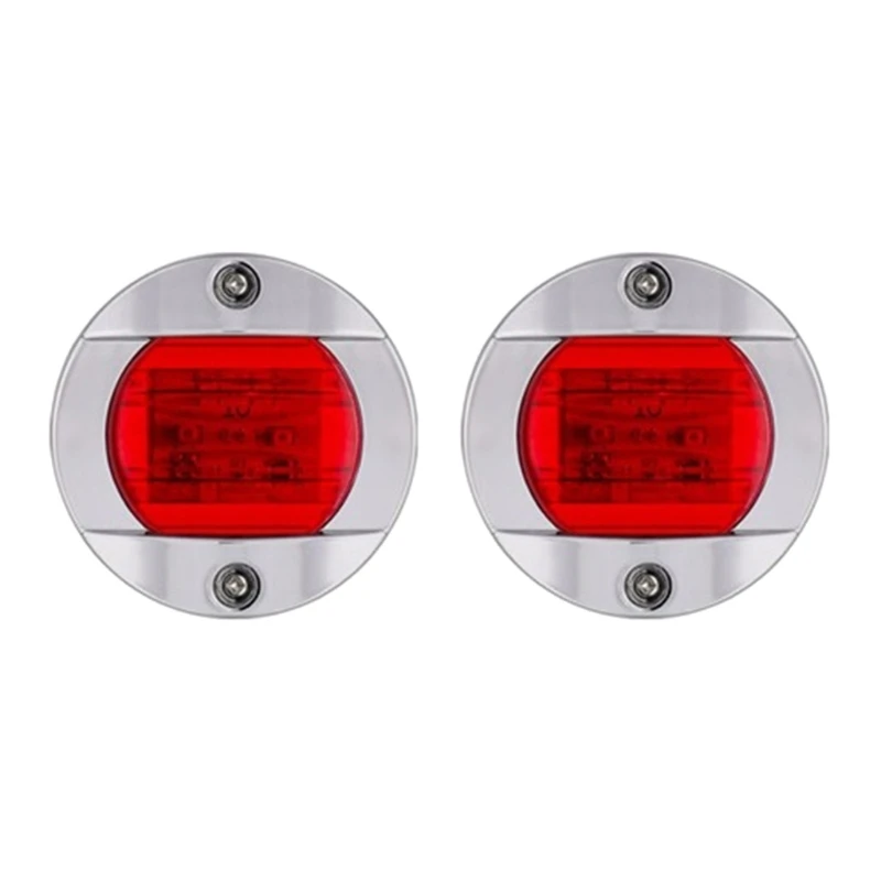

2Pcs Boat Light LED 12V Navigation Light Waterproof Red Green Marine Light