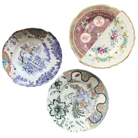 chinese western culture art ceramic plate creative classical afternoon tea cake dessert plates decorative dishes home decoration