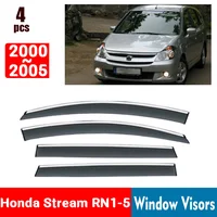 FOR Honda Stream RN1-5 2000-2005 Window Visors Rain Guard Windows Rain Cover Deflector Awning Shield Vent Guard Shade Cover Trim