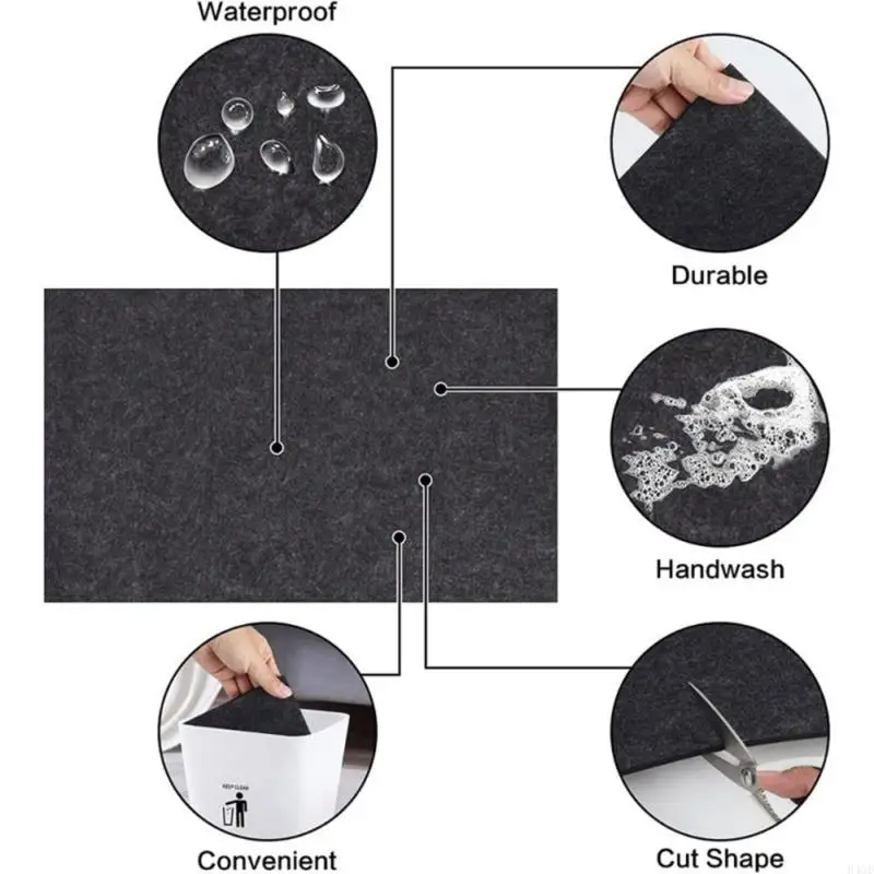 H4GD BALCK Terrarium Mat Cathding для подложки вашего рептильи Pet Substrate
