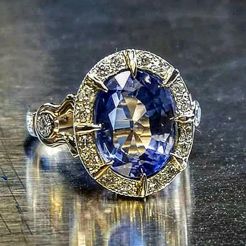

14K Gold Natural Sapphire Ring for Women Men Anillos De Bizuteria Gemstone Birthstone Jewelry Bague Diamant 14K Gold Ring Girls