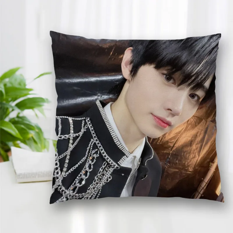 

High Quality KPOP SUNGHOON Square Pillowcase Zippered Bedroom Home Pillow Cover Case 45x45cm