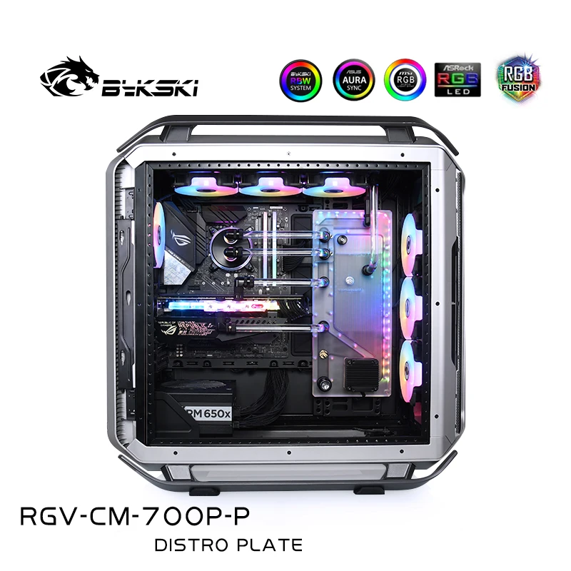 

Bykski RGV-CM-700P-P,Distro Plate for Cooler Master C700P Case,MOD Water Cooled Waterway Board Reservoir for PC CPU GPU Cooling