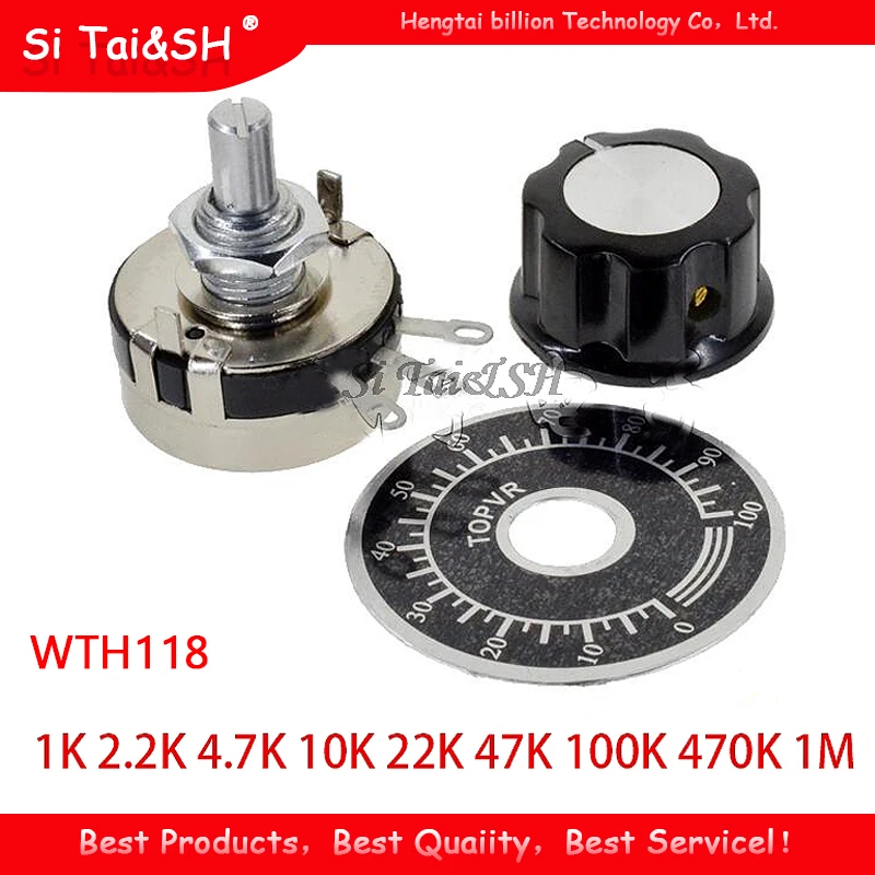 1 Набор WTH118 DIY Kit Parts 2W 1A потенциометр 1K 2 K 4 7 10K 22K 47K 100K 470K 1M |