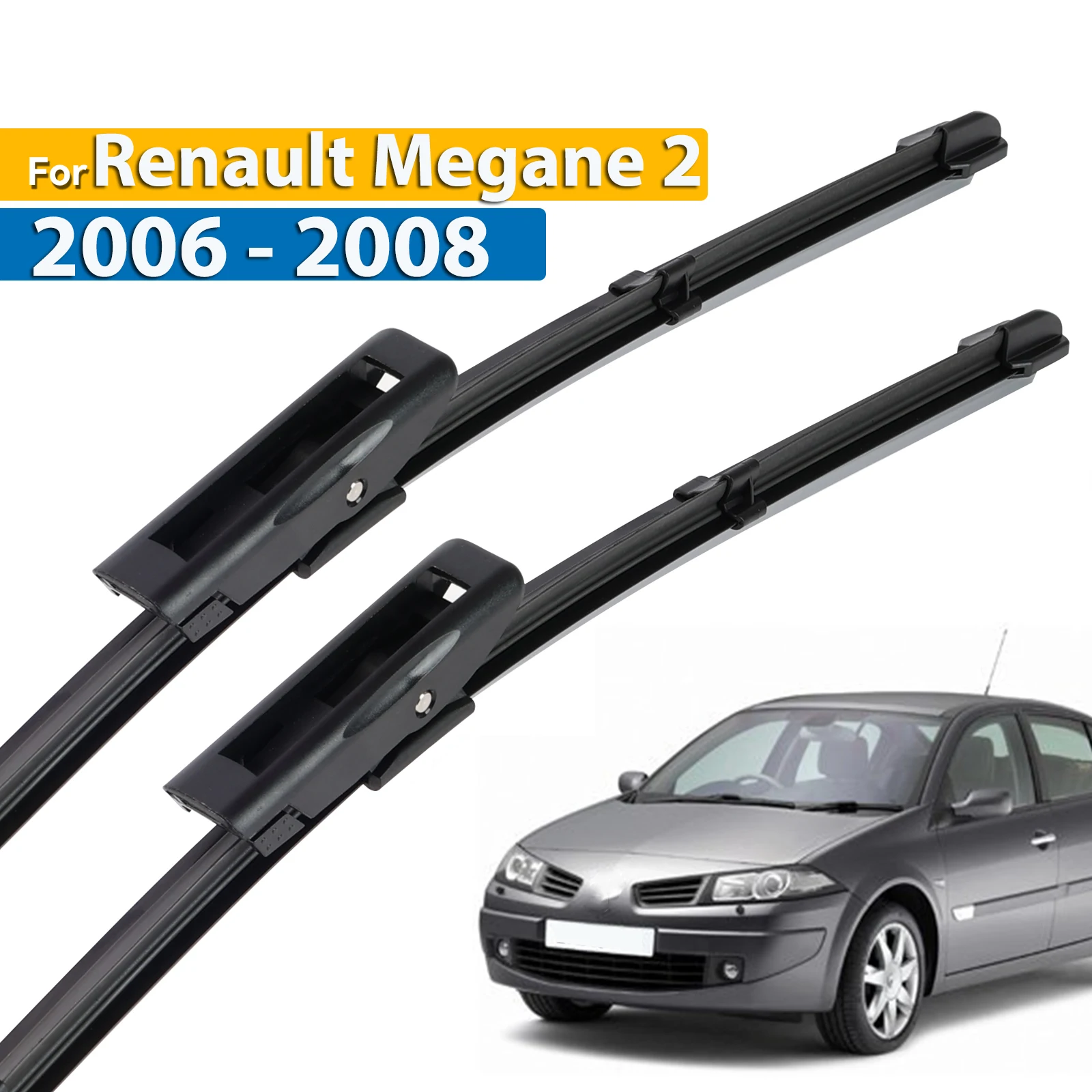

Передние щетки стеклоочистителя Erick's LHD для Renault Megane 2 MK2 2006-2008, лобовое стекло, лобовое стекло, автомобильные щетки от дождя 24 "+ 18"