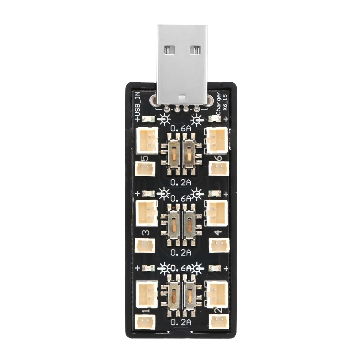 1S LiPo аккумулятор USB зарядное устройство 3 7 В/4 20 В 6-канальное Micro-JST 1 25 JST-PH 2 0 разъемы