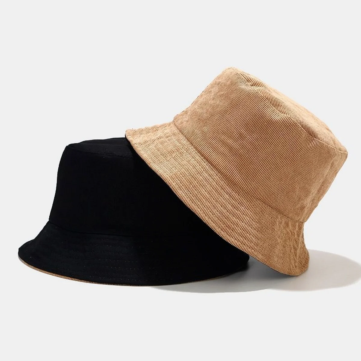 

Hot Sales Fall Winter Hat Corduroy Bucket Hat Outdoor Panama Simple Fishing Caps Bucket Hats For Women Bob Men Unisex Casual Cap