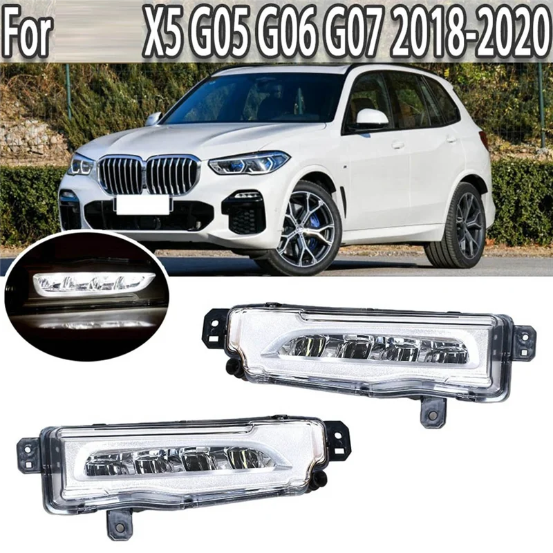 Передняя противотуманная лампа для автомобиля дневная BMW X5 X6 X7 G05 G06 G07 2018-2020 63177406365