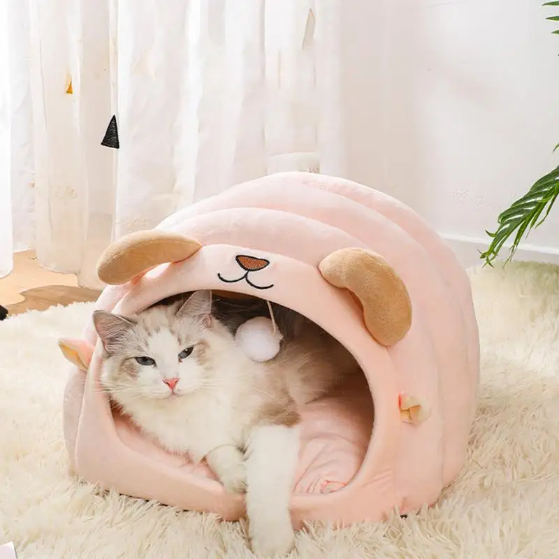 

Cat Cave Bed Deep Sleep Kitten Bed Cat Rest House Pet Sleeping Nest Pet Tent Cave Bed Cat Huts Dog Shelter House Puppy Hole Nest