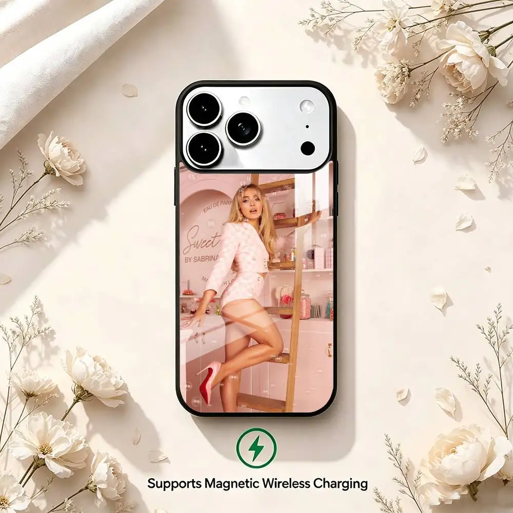 Фото Чехол с беспроводной зарядкой Singer S-Sabrina Carpenter для iPhone 17 16 15 14 Plus 13 12 11 Pro RMax MINI PLUS №2