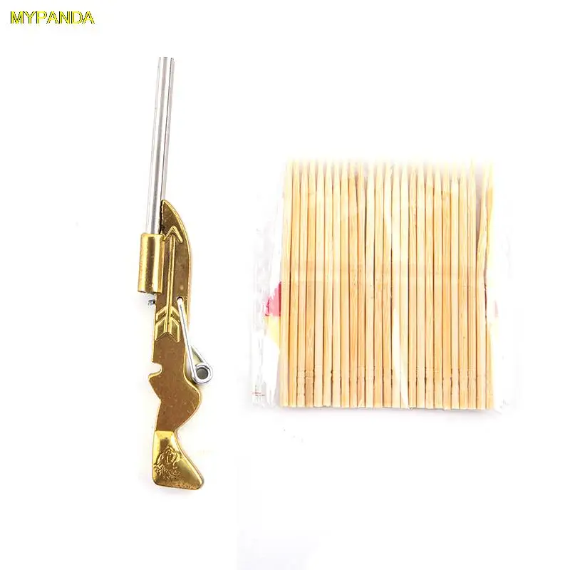 

1 Set Mini Toothpick Launcher Toy Anti Stress Funny Shooting Toys Hunting Fun Shooting Toy Hunting Decompression Toys