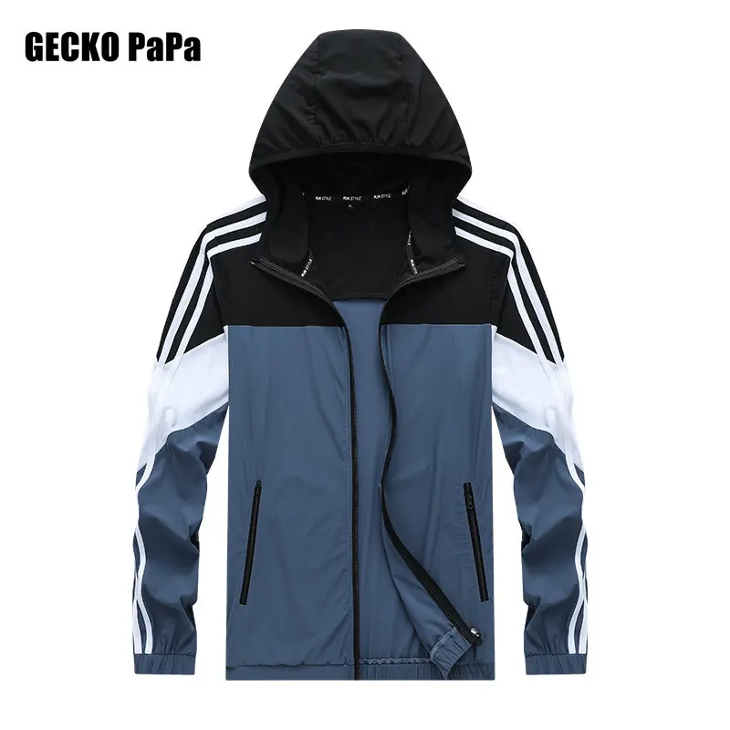 

Mens UV Sun Protection Summer Skin Thin Jackets Breathable Ultra-Light Windbreaker Men Fashion Streetwear Outdoor Sports Colthes