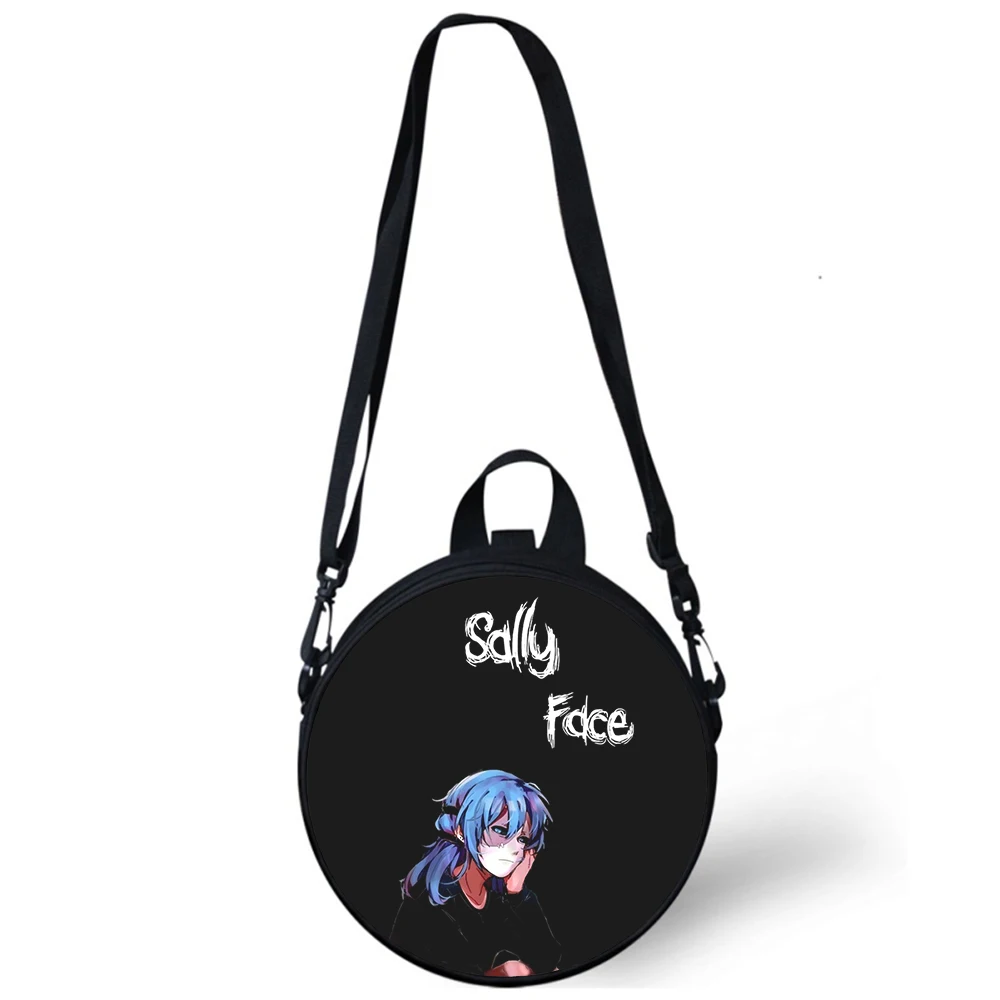 Sally face Child kindergarten Bag 3D Print Crossbody Shoulder Bags For School Women Mini Round Bagpacks Rugtas Bag