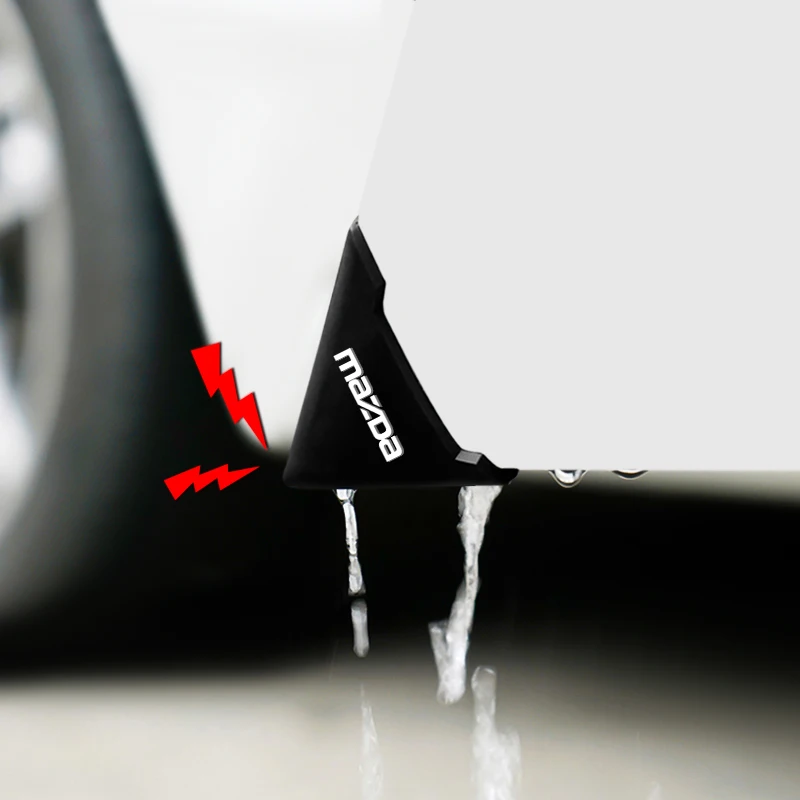 

2pcs Car Logo Door Corner Cover Collision Guard Anti-Scratch Protector Accessories For Mazda 3 Angela Bk CX 5 4 7 30 Atenza 6 Gh