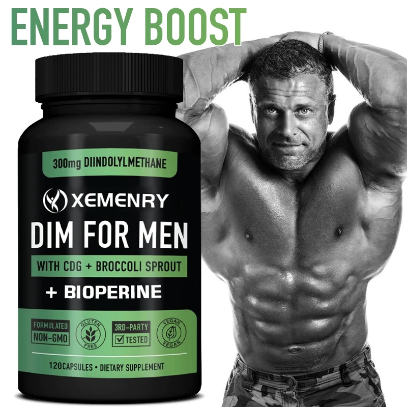 

300 Mg DIM Complex Diindolylmethane Supplement - Aromatase Inhibitor for Men; Helps with Weight Loss, Hormone Balance