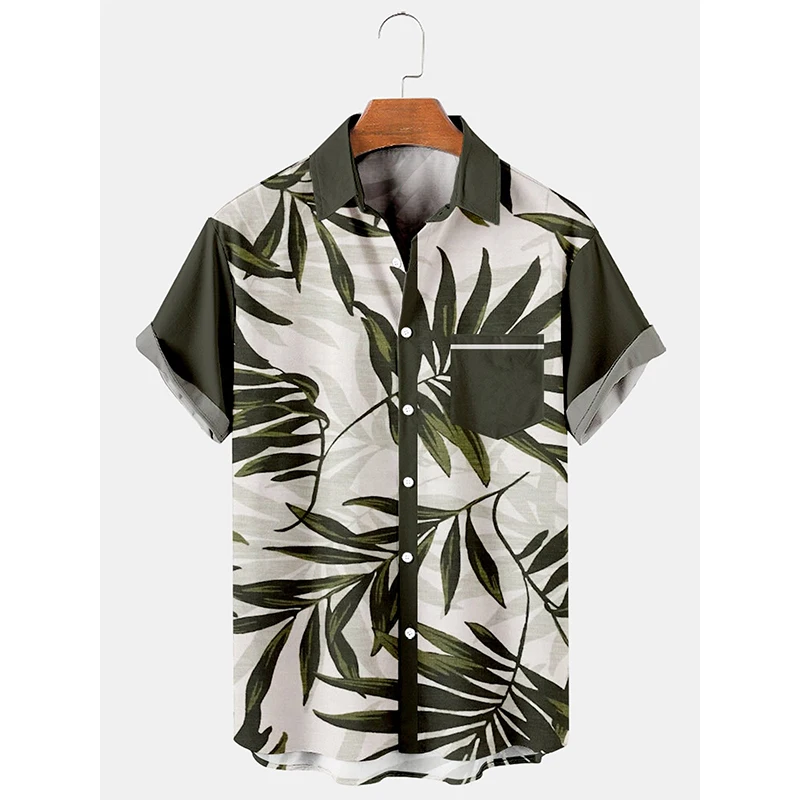 

Hawaii Casual Loose Men‘s Holiday Breathable Short Sleeve Tee Shirt