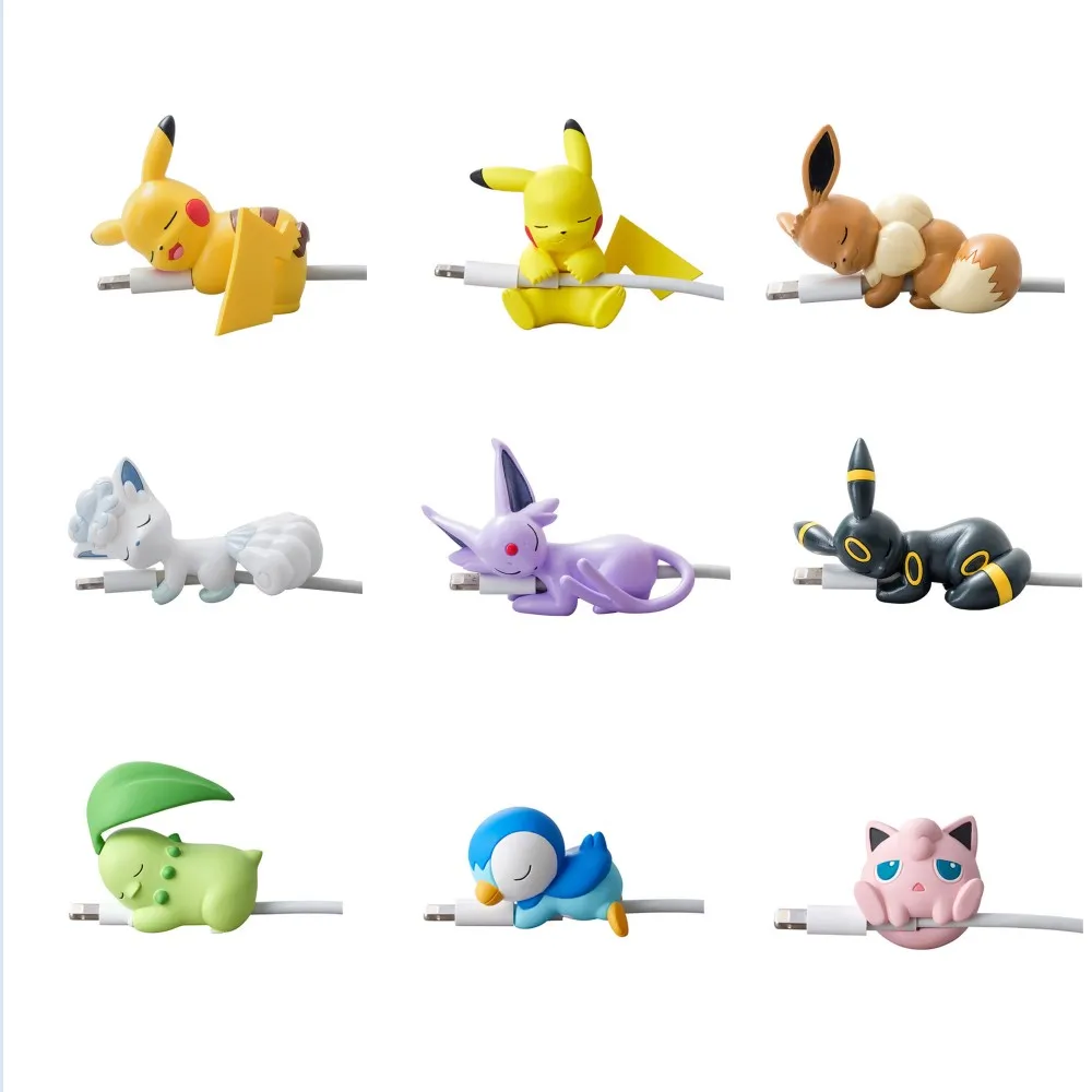 

Pokemon Data Cable Protective Cover Anime Character Pikachu Creative Charger Universal Anti-Broken Rope Birthday Gift