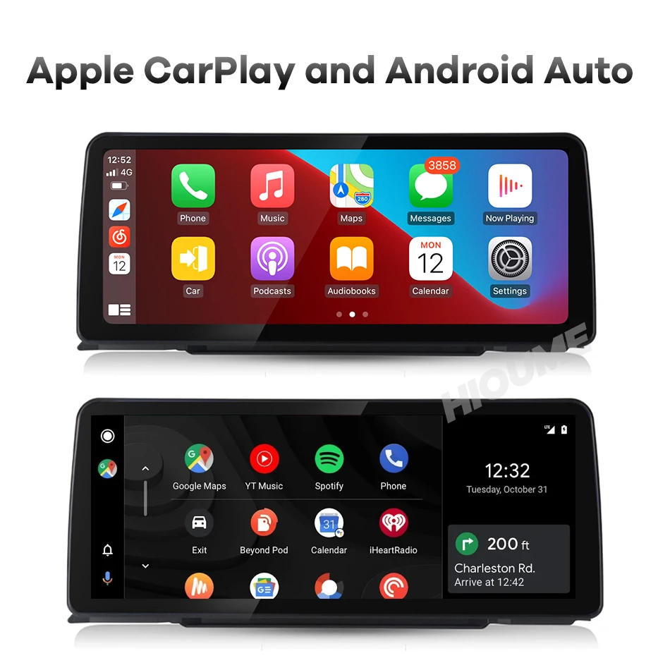 Автомобильный видеоплеер с экраном 12 3 дюйма Qualcomm 6 + 128G Android 11 для BMW серий 1/3 F20 F21 F30